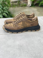 Кросівки чоловічі тактичні ShoesBand Коричневі Натуральний нубук з текстильної сіткою 40 (26,5 см) (S32001-1) - зображення 4