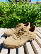 Кросівки чоловічі тактичні ShoesBand Пісочні Натуральний нубук + перфорована шкіра з німецької шкіряною підкладкою 44 (29 см) (S38011) - зображення 5