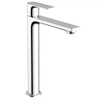 Cмеситель для умывальника с высоким изливом HANSGROHE Rebris E хром латунь с донным клапаном 72581000