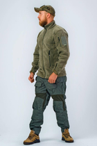 Військова тактична кофта флісова ЗСУ Soldier колір олива 46 розмір - зображення 3