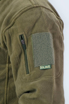 Военная тактическая кофта Флисовая ВСУ Soldier Олива 48 размер - изображение 5