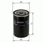 Фильтр масляний Nissan Primera/Almera 2.2 Di 00- BOSCH F 026 407 001 UA63 Bosch (F026407001)
