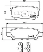 Гальмівні колодки дискові Brembo (P54034)