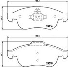 Гальмівні колодки дискові Brembo (P68050)