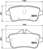 Гальмівні колодки дискові Brembo (P50100)
