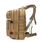 Рюкзак тактический на 30 л, 48х25х23 см с креплением Molle / Штурмовой военный рюкзак Койот - изображение 4