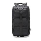 Рюкзак тактический на 30 л, 48х25х23 см с креплением Molle / Штурмовой военный рюкзак Черный - изображение 3