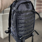 Тактичний чорний рюкзак із стропами molle на 30 літрів Voin - зображення 8