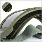 Тактичні окуляри-маска зі змінними лінзами RK2 Beige - зображення 3