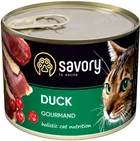 Вологий корм Savory для котів з качкою 200 г