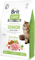 Сухой корм для кошек Brit Care Cat GF Senior Weight Control для пожилых с избыточным весом с курицей