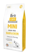 Сухий корм для дорослих собак мініатюрних порід Brit Care Mini Grain Free Hair&Skin