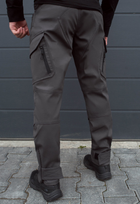 Утеплённые тактические штаны на флисе soft shell XXL gray fleec - изображение 5