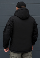 Куртка тактична зимова на блискавці з капюшоном M polk black - зображення 6