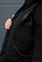 Куртка зимняя тактическая на молнии с капюшоном XL polk black - изображение 7