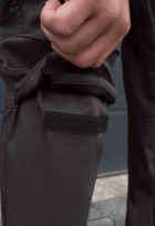 Утеплённые тактические штаны на флисе soft shell M gray fleece - изображение 9