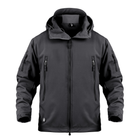 Тактична куртка / вітровка Pave Hawk Softshell black L - зображення 1