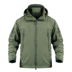 Тактична куртка / вітровка Pave Hawk Softshell olive XS - зображення 1