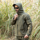 Тактична куртка / вітровка Pave Hawk Softshell olive L - зображення 7