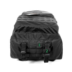 Походный тактический рюкзак на 40 литров Черный с поясным ремнем - изображение 6