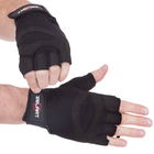 Перчатки тактические без пальцев , военные перчатки, перчатки многоцелевые размер M Черные SB-161591 - изображение 3