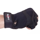 Перчатки тактические без пальцев , военные перчатки, перчатки многоцелевые размер XL Черные SB-161591 - изображение 5