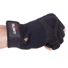 Перчатки тактические без пальцев , военные перчатки, перчатки многоцелевые размер S Черные SB-161591 - изображение 5