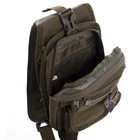 Рюкзак тактический патрульный однолямочный сумка-слинг тактическая V-5 л Оливковая TY-184 - изображение 4