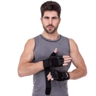 Перчатки тактические кожаные без пальцев , военные перчатки, перчатки многоцелевые размер S Черные SB-161085 - изображение 3