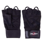 Тактичні рукавички без пальців, військові рукавички, рукавички багатоцільові шкіряні XL XL Чорні SB-161070 - зображення 6