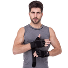 Перчатки тактические кожаные без пальцев , военные перчатки, перчатки многоцелевые размер XL Черные SB-161085 - изображение 3