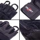 Перчатки тактические кожаные без пальцев , военные перчатки, перчатки многоцелевые размер XL Черные SB-161085 - изображение 8