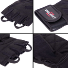 Тактичні рукавички без пальців, військові рукавички, рукавички багатоцільові шкіряні розмір S Чорні SB-161070 - зображення 7