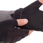 Тактические перчатки с открытыми пальцами BLACKHAWK Размер XL черные BC-4380 - изображение 3