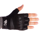 Тактические перчатки с открытыми пальцами SILVER KNIGHT размер XL черные BC-7053 - изображение 5