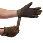 Перчатки тактические для охоты и рыбалки BLACKHAWK размер M оливковые BC-4468 - изображение 4