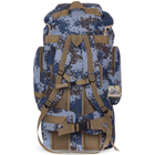 Тактический рюкзак военный рюкзак туристический бескаркасный RECORD V=50л синий пиксель TY-096 - изображение 5