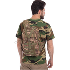 Рюкзак тактичний патрульний однолямочный SILVER KNIGHT 30 літрів camouflage TY-5386 - зображення 3