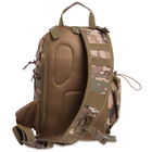 Рюкзак тактичний патрульний однолямочный SILVER KNIGHT 30 літрів camouflage TY-5386 - зображення 9