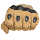 Перчатки мужские тактические с защитой OKLAI 705 XL Sand Khaki - изображение 4