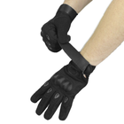 Перчатки мужские тактические с защитой OKLAI 705 M Black - изображение 10