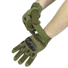 Перчатки мужские тактические с защитой OKLAI 705 XL Green - изображение 9