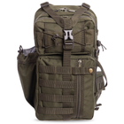 Рюкзак тактичний патрульний однолямочный SILVER KNIGHT 30 літрів olive TY-5386 - зображення 6