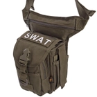 Тактическая сумка на бедро 7 л SILVER KNIGHT SWAT olive TY-229 - изображение 6