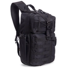Рюкзак тактичний патрульний однолямочный SILVER KNIGHT 30 літрів black TY-5386 - зображення 1