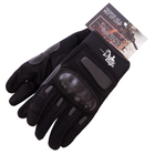 Тактические перчатки с закрытыми пальцами SILVER KNIGHT Размер L черный BC-7052 - изображение 6