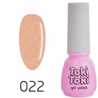 Гель-лак Toki Toki 022, 5 мл, капучино с шиммером