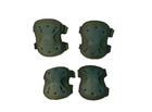 Тактичний комплект наколінники та налокітники на гумках, AMZ Хакі 137-26724 - зображення 1