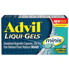 Жарознижувальний та знеболюючий засіб, Advil, Liqui Gels Minis, 80 рідких капсул - зображення 1
