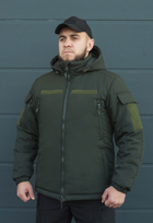 Куртка тактична зимова на блискавці з капюшоном XS polk khaki - зображення 1